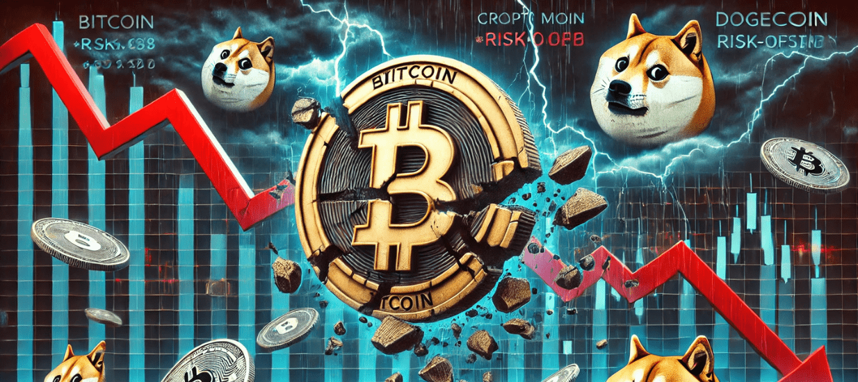 Crypto Market Shifts to Risk-Off Sentiment: Bitcoin Tumbles, Meme Coins Show Resilience