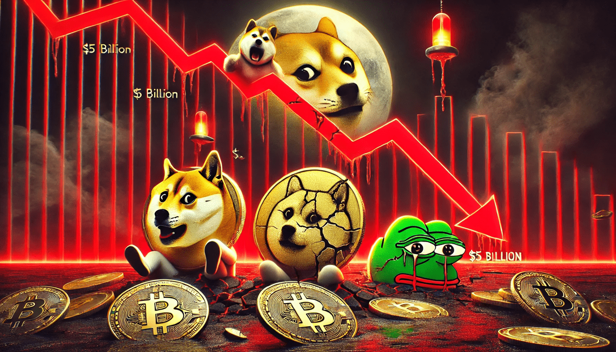 Dogecoin, PEPE, Shiba Inu and Top Meme Coin Market Reels as $5 Billion Vanishes Amid Scam Concerns and Shifting Sentiment