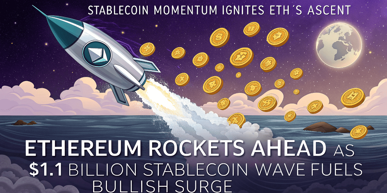 Ethereum Rockets Ahead as $1.1 Billion Stablecoin Wave Fuels Bullish Surge