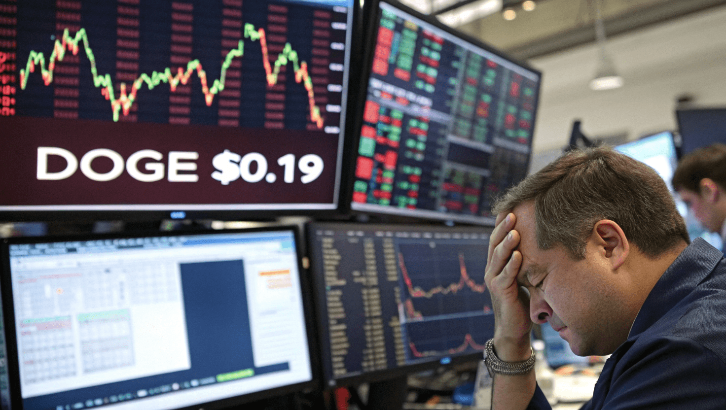 DOGE plunges to lowest level since Trump’s re-election: Retail Traders in Panic as DOGE Tumbles Below $0.19