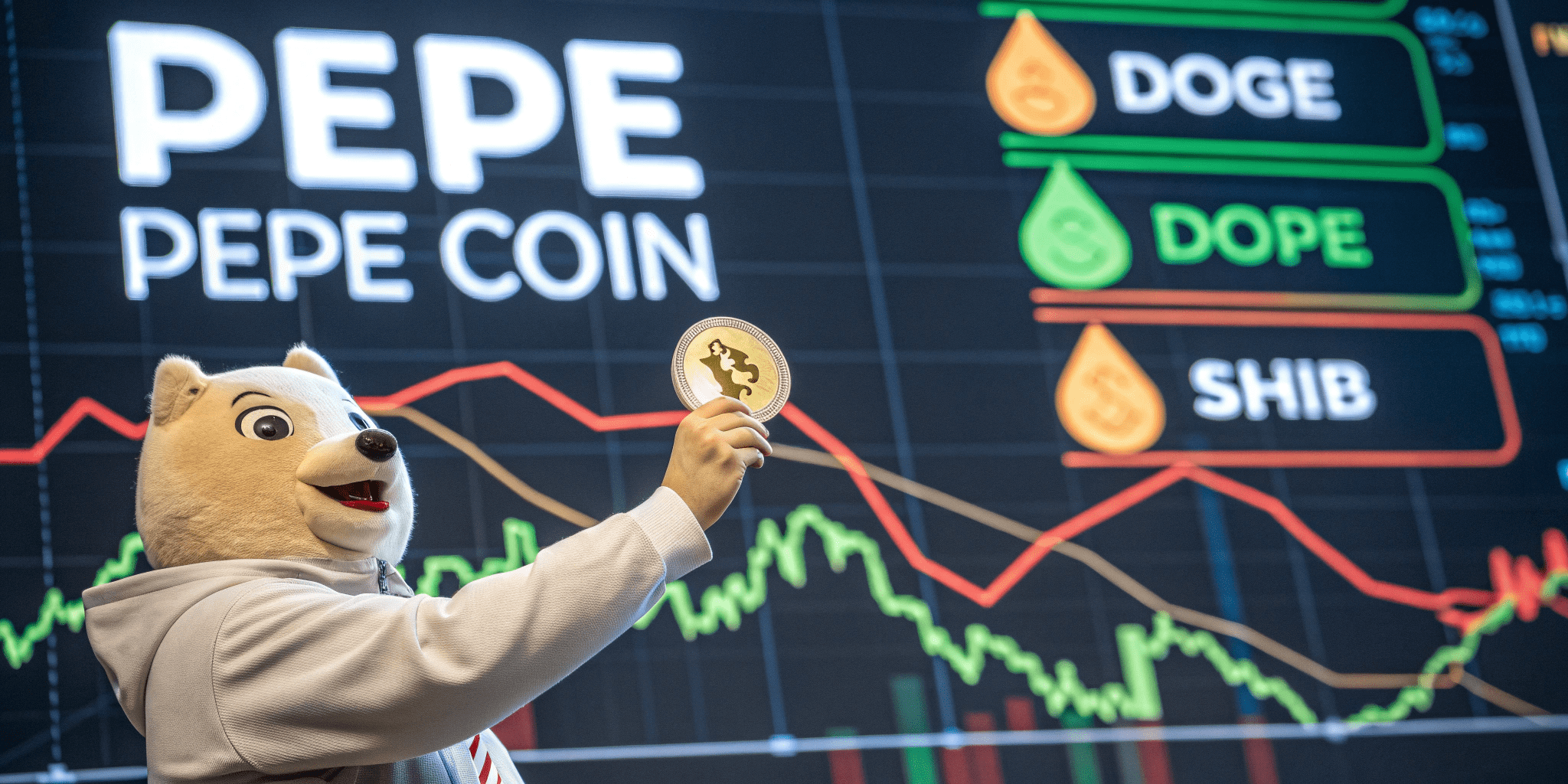 PEPE Coin Leads Memecoin Rally, Outshining DOGE and SHIB Amid Crypto Market Surge